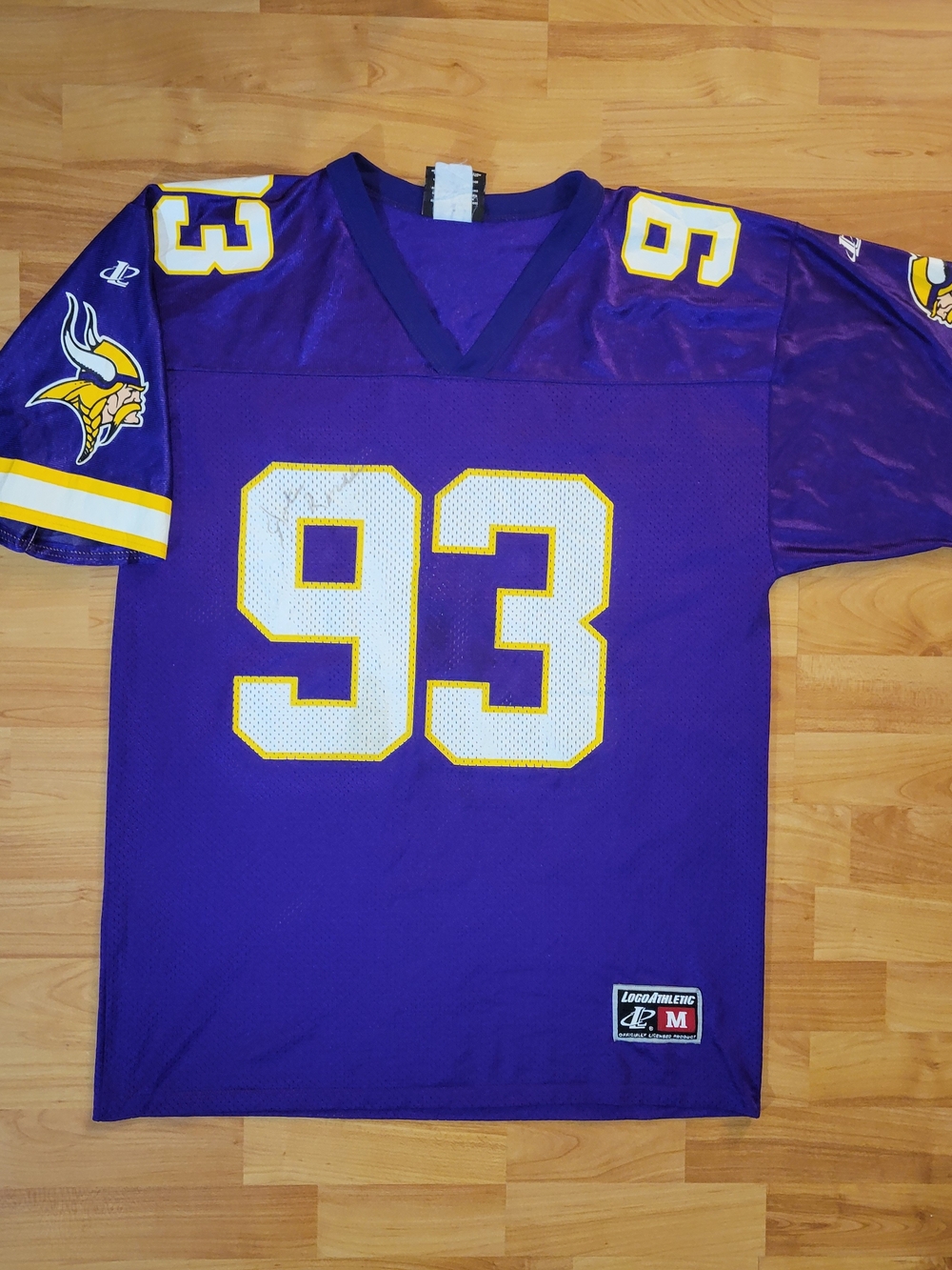 Vintage Minnesota Vikings John Randle NFL Logo Athletic Purple Jersey, Medium